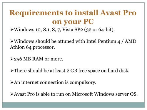What are the steps to install Avast Pro