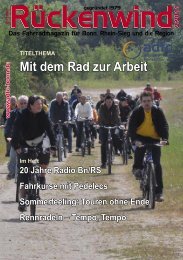 Mit dem Rad zur Arbeit - ADFC Bonn/Rhein-Sieg - (ADFC ...