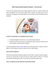 What Causes Dental Implant Problems – An Overview!