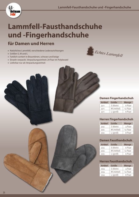 Heitmann Felle GmbH - Katalog 2017/2018