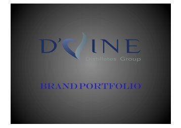 D'Vine Distillates All Brands Brochure. Devine Distillates Group
