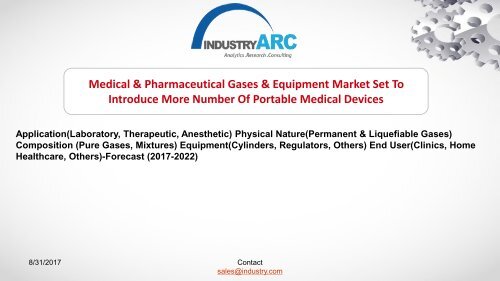 Medical &amp; Pharmaceutical Gases &amp; Equipment Market (1)