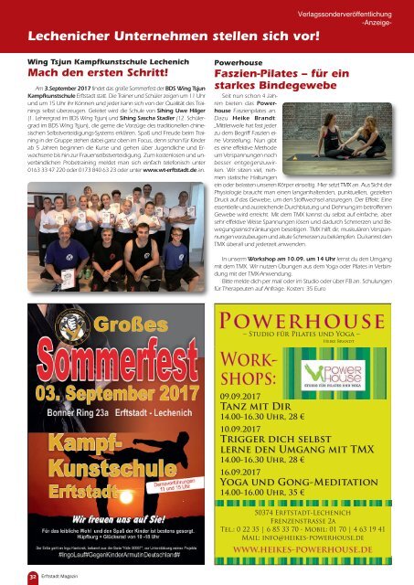 Erftstadt Magazin August 2017