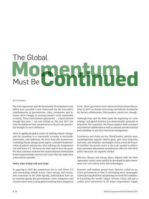 Global Compact International Yearbook 2017