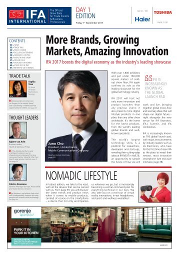 DAY 1 Edition - IFA International 2017