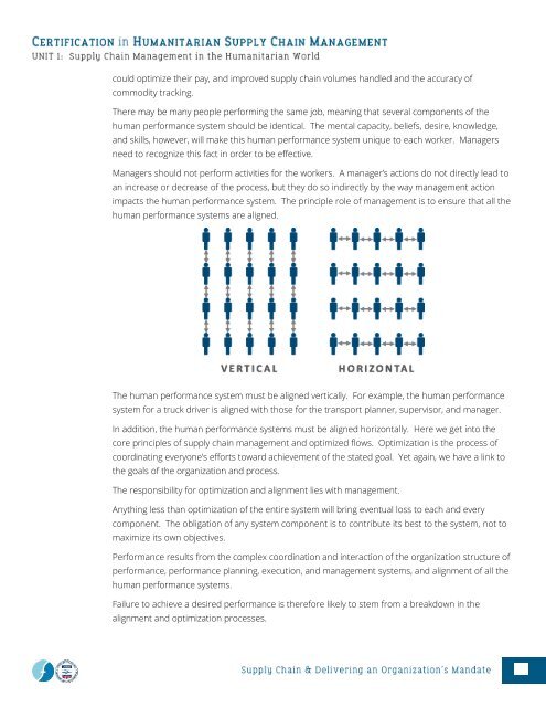 CHSCM 3.0 - Unit 1 - SCM in the Humanitarian World