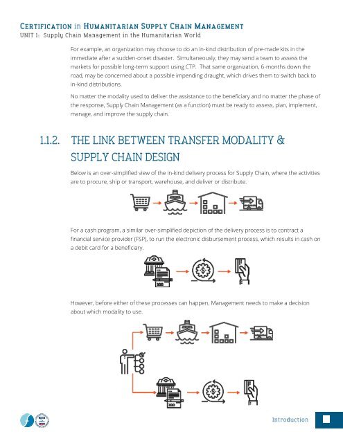 CHSCM 3.0 - Unit 1 - SCM in the Humanitarian World