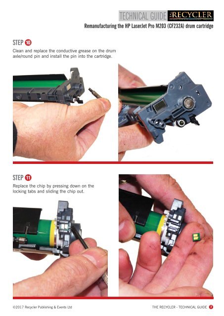 Remanufacturing the HP LaserJet Pro M203 (CF232A) drum cartridge