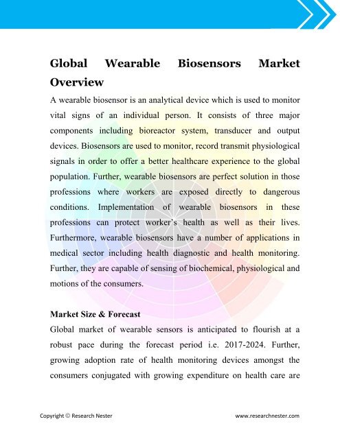 Global Wearable Biosensors Market (2016-2024)- Research Nester
