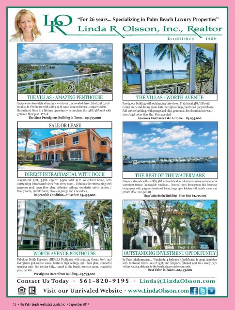 September 2017 Palm Beach Real Estate Guide