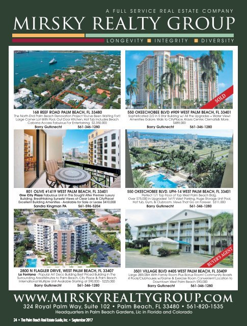 September 2017 Palm Beach Real Estate Guide