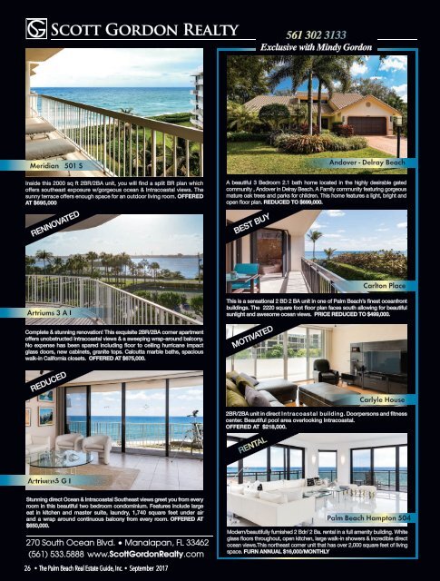September 2017 Palm Beach Real Estate Guide