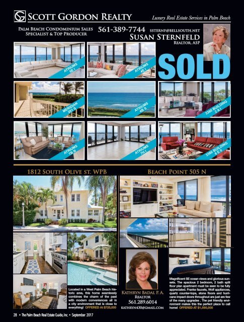 September 2017 Palm Beach Real Estate Guide