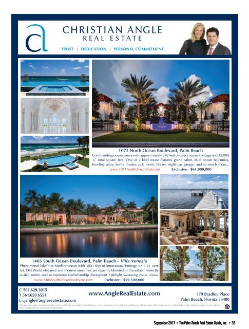 September 2017 Palm Beach Real Estate Guide