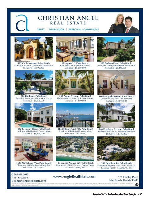 September 2017 Palm Beach Real Estate Guide