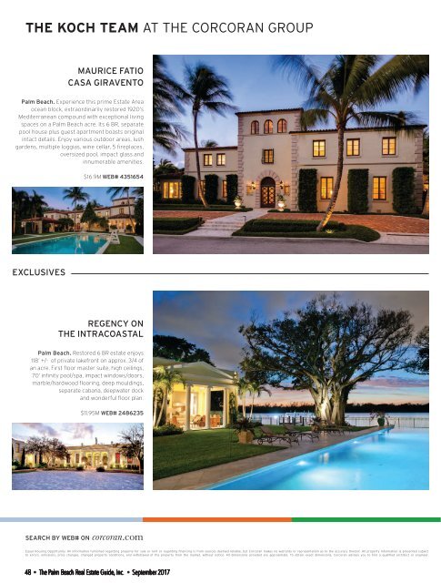 September 2017 Palm Beach Real Estate Guide