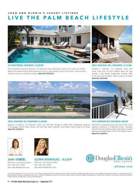 September 2017 Palm Beach Real Estate Guide