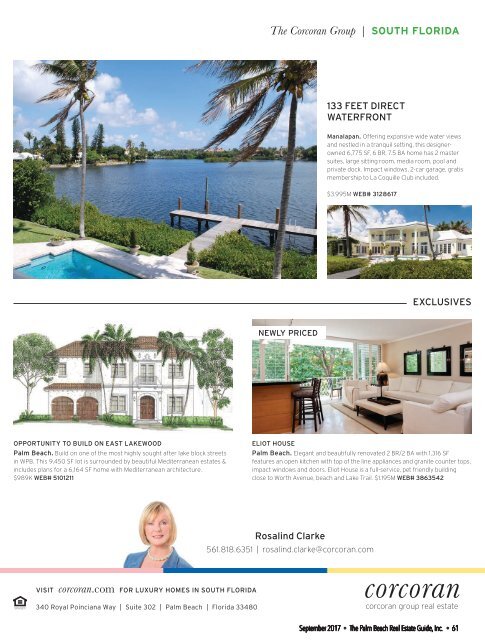 September 2017 Palm Beach Real Estate Guide