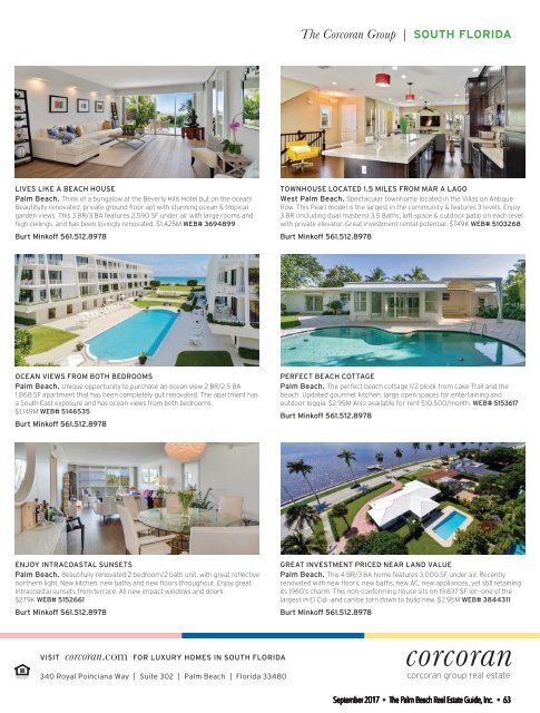 September 2017 Palm Beach Real Estate Guide