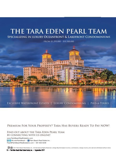 September 2017 Palm Beach Real Estate Guide