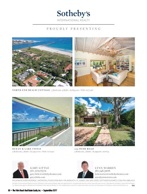 September 2017 Palm Beach Real Estate Guide