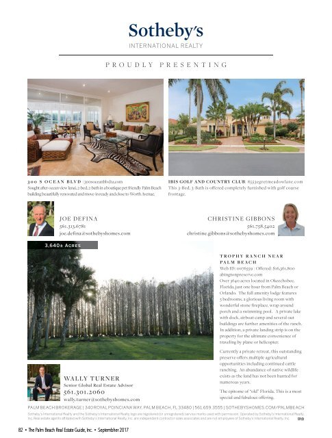 September 2017 Palm Beach Real Estate Guide