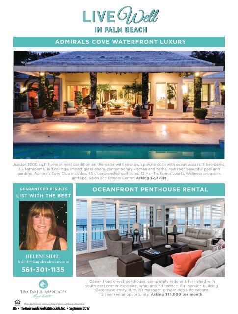 September 2017 Palm Beach Real Estate Guide