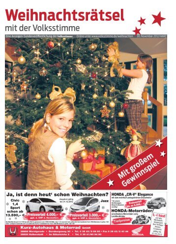 Weihnachten mit der Volksstimme