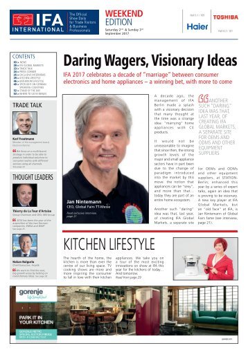 WEEKEND Edition - IFA International 2017