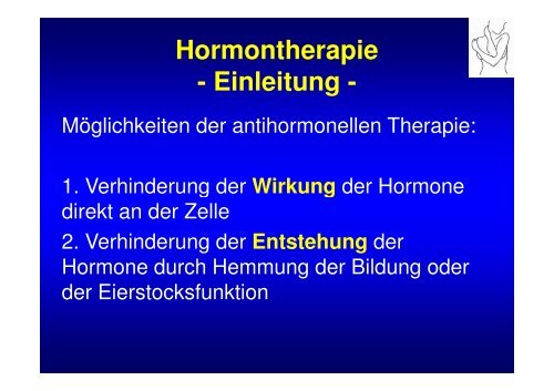 Endokrine Therapie