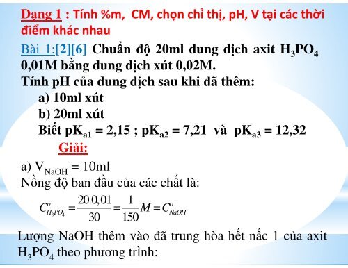 TÌM HIỂU VỀ CHUẨN ĐỘ ĐA AXIT - ĐA BAZƠ