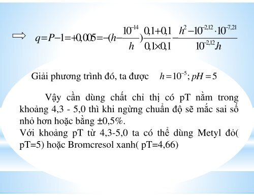 TÌM HIỂU VỀ CHUẨN ĐỘ ĐA AXIT - ĐA BAZƠ