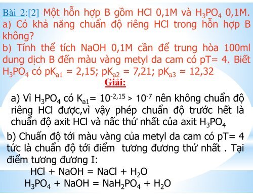 TÌM HIỂU VỀ CHUẨN ĐỘ ĐA AXIT - ĐA BAZƠ