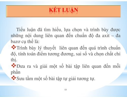 TÌM HIỂU VỀ CHUẨN ĐỘ ĐA AXIT - ĐA BAZƠ