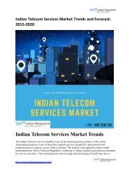 Indian Telecom Services Market Trends and Forecast: 2015-2020