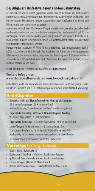 filmzeit 2017 | flyer