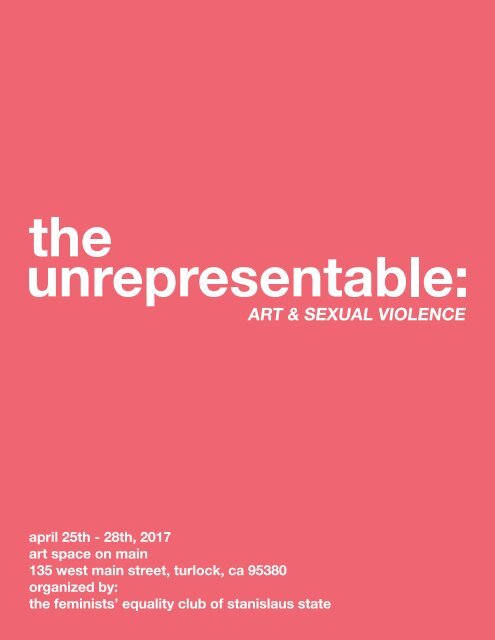 The Unrepresentable: Art & Sexual Violence