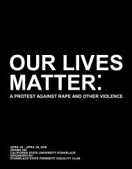 Our Lives Matter: A Protest Against Rape and Other Violence
