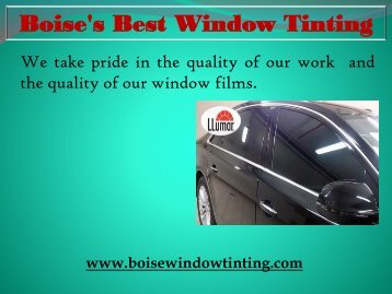 professional home window tinting in Boise