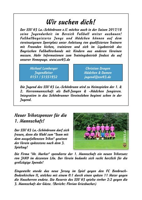 Stadionzeitung 2017 Ausgabe 3