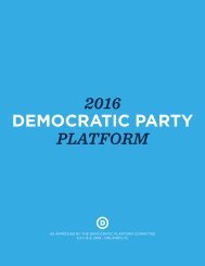 BEFORE YOU VOTE LOCALLY DEMOCRAT PLATFORM 2016