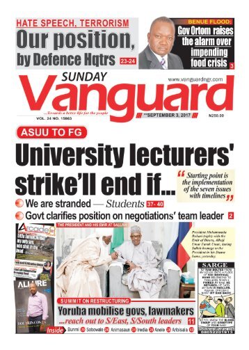 03092017 - Lecturers&#039; strike will end if