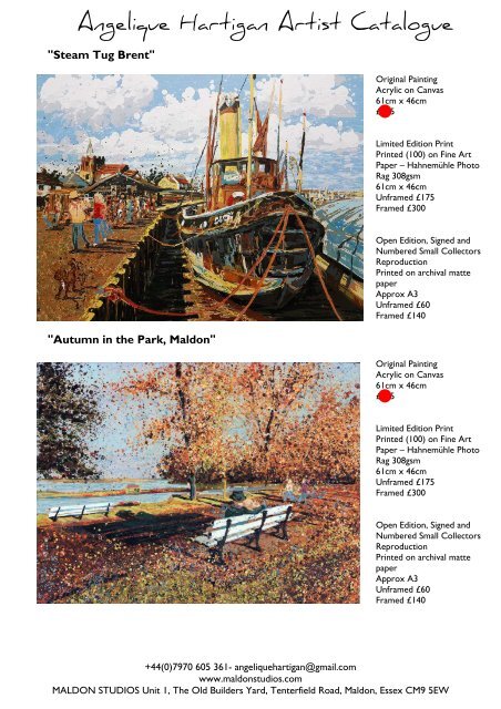 Views of Maldon - Exhibition Catalogue