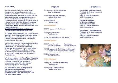 Weitere Informationen - UKSH Universitätsklinikum Schleswig ...