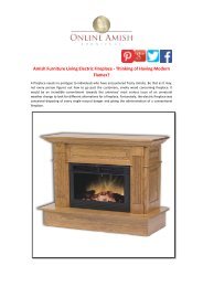 Amish Oak Furniture Can Take Many Shapes And Forms