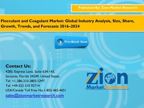 Flocculant and Coagulant Market, 2016 and 2021