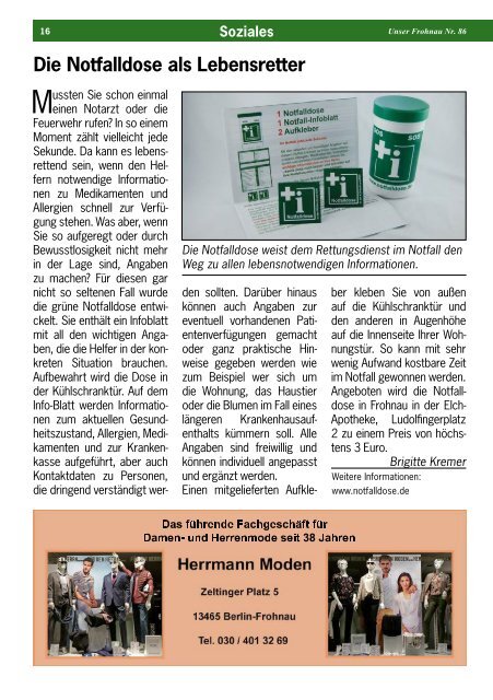 Unser Frohnau 86 (September 2017)