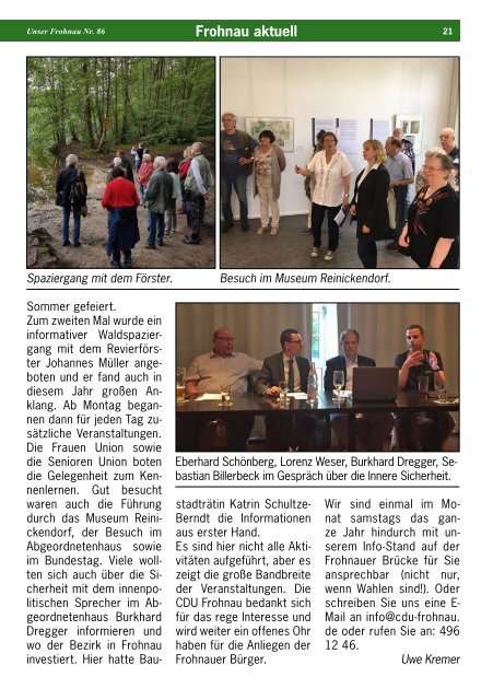 Unser Frohnau 86 (September 2017)