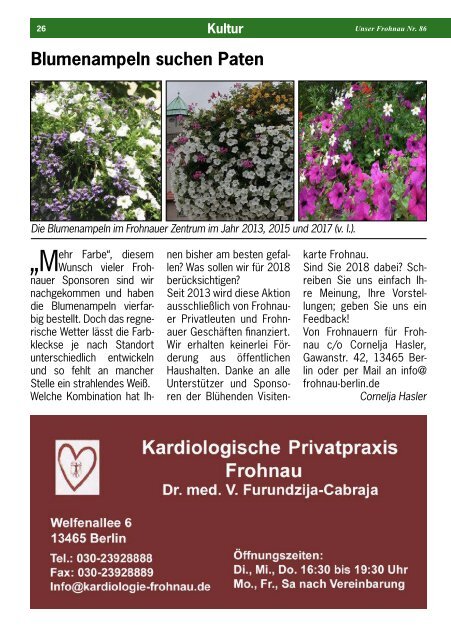 Unser Frohnau 86 (September 2017)