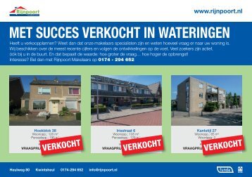 Met succes verkocht in Wateringen, door Rijnpoort Makelaars